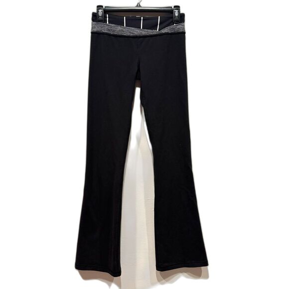 Ivivva Pants Lululemon Flare Leg Black Cozy Lounge Relaxed Leggings Y2K Girls 14 - Picture 1 of 6